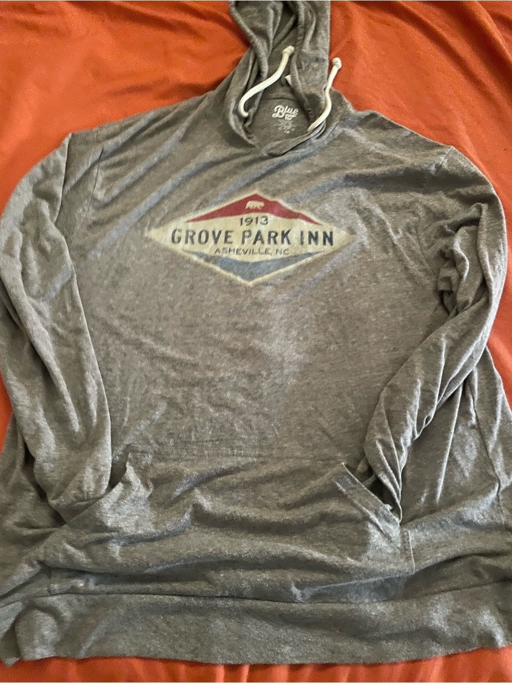 Blue 84 Grey Grove Park Inn Hooded Long-Sleeve Tee